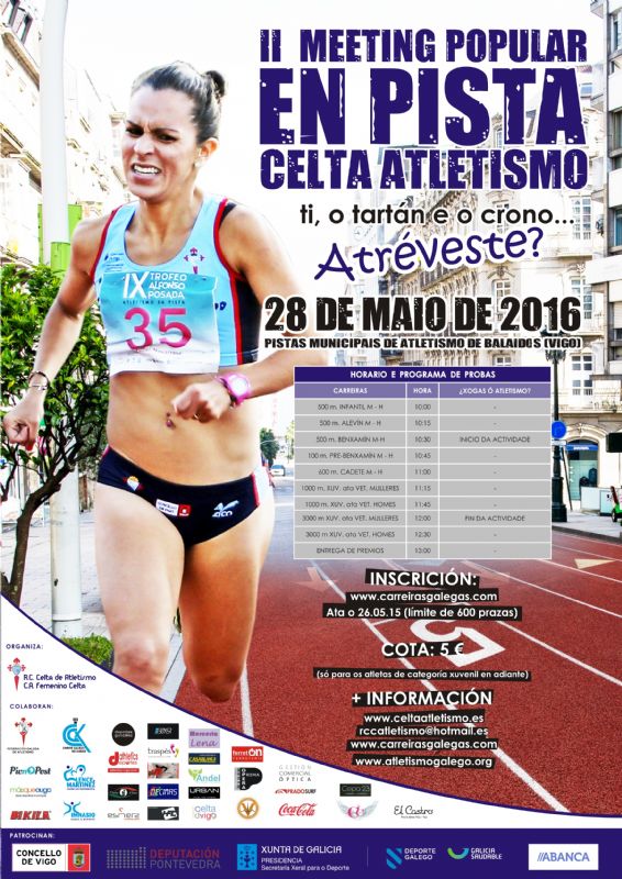 2º Meeting popular en pista Celta Atletismo